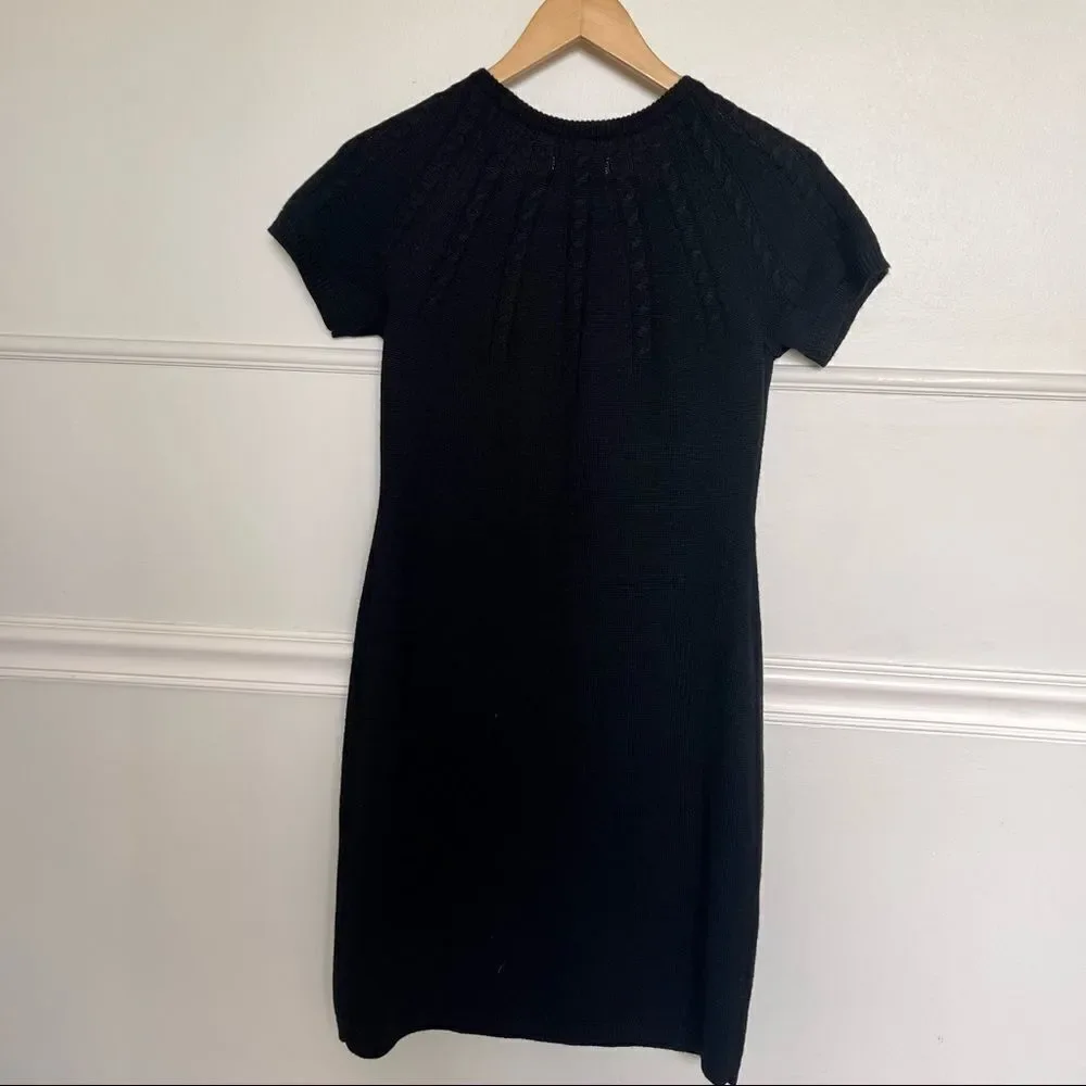 Calvin Klein Dress - merino wool/acrylic - Black - Size Small